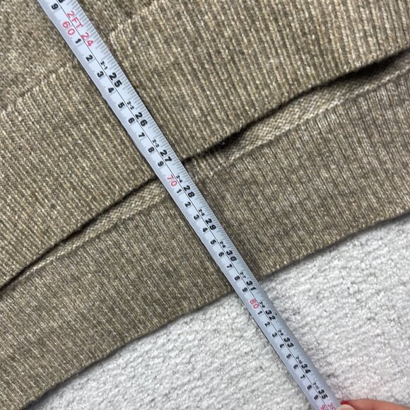 H&M Chunky Cozy Sweater Womens Sz M Mock Neck Wool Blend Brown / Beige - Picture 11 of 16